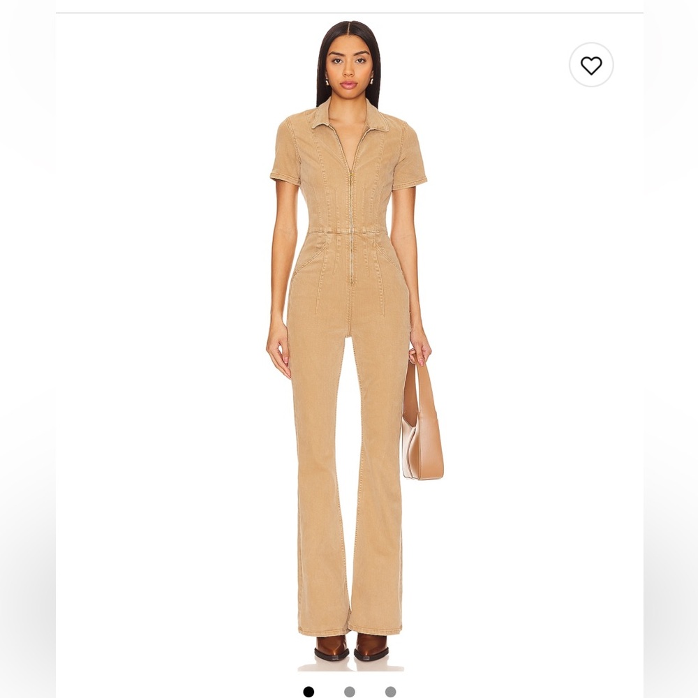 We The Free Tan Flare Jumpsuit